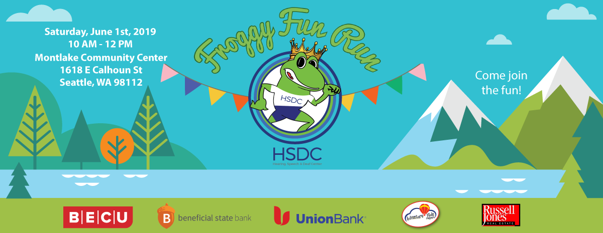 Froggy Fun Run 2019 banner.